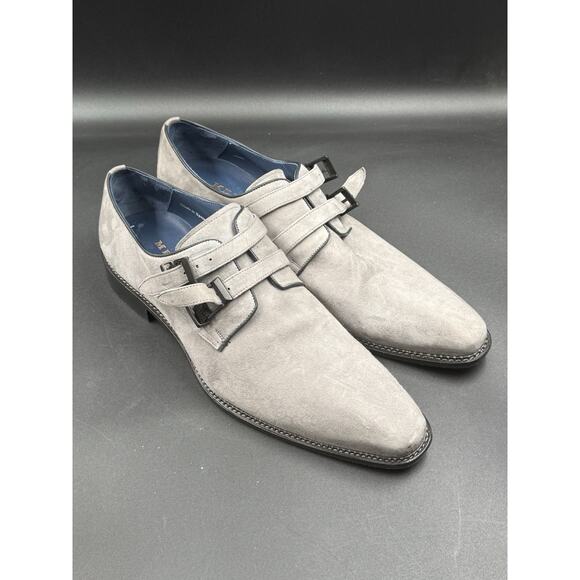Mezlan Meier 9802 Mens Grey Suede Loafers 13M